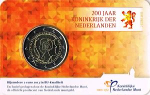 NETHERLANDS 2 EURO 2013 - KINGDOM OF THE NETHERLANDS -C/C